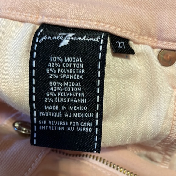 7 For All Mankind light pink jeans - Picture 5 of 6